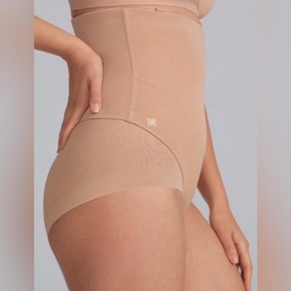 Honeylove SuperPower Brief High Waist Shapewear NWT Sand small left - Picture 3 of 5